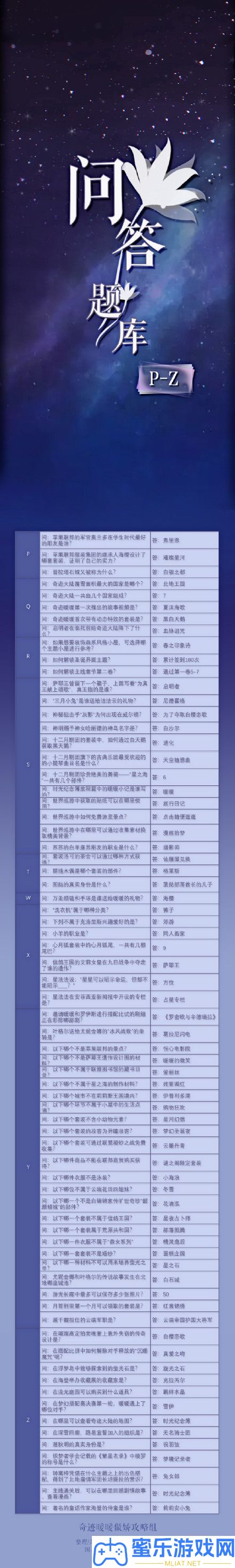 事业暖暖事业大陆知识问答2021谜底大全最新